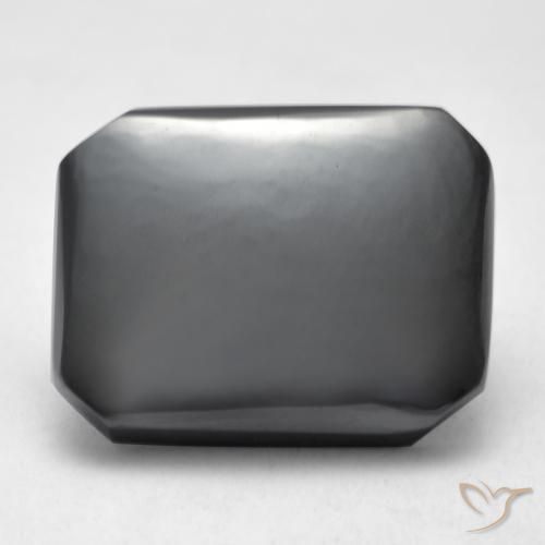 14.86ct Натуральный Средний серый Гематит, Изумрудная огранка, Непрозрачный