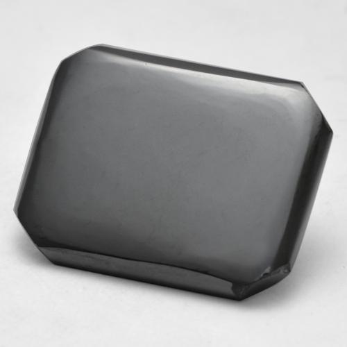 13.49 карата, натуральный Средний серый Гематит, Изумрудная огранка, Непрозрачный