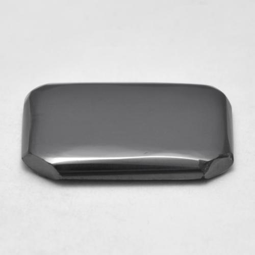 13.49 карата, натуральный Средний серый Гематит, Изумрудная огранка, Непрозрачный