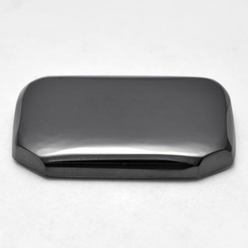 17.73 карата, натуральный Средний серый Гематит, Изумрудная огранка, Непрозрачный