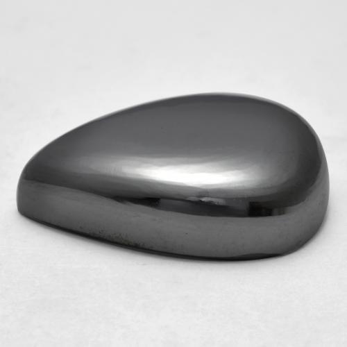 39.86 карата, натуральный Средний серый Гематит, Форма груши, Непрозрачный