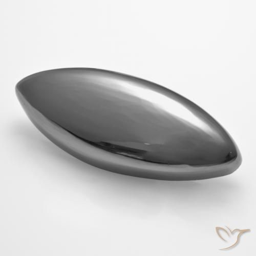 28.67 карата, натуральный Серебристо-серый Гематит, Маркиза, Непрозрачный