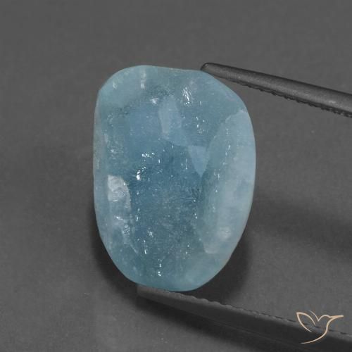 7.52ct Натуральный Светло-сине-зеленый Гемиморфитовая друза, причудливая, Непрозрачный