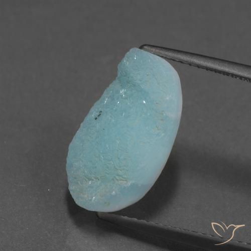 7.27ct Натуральный Голубовато-зеленый Гемиморфитовая друза, причудливая, Непрозрачный