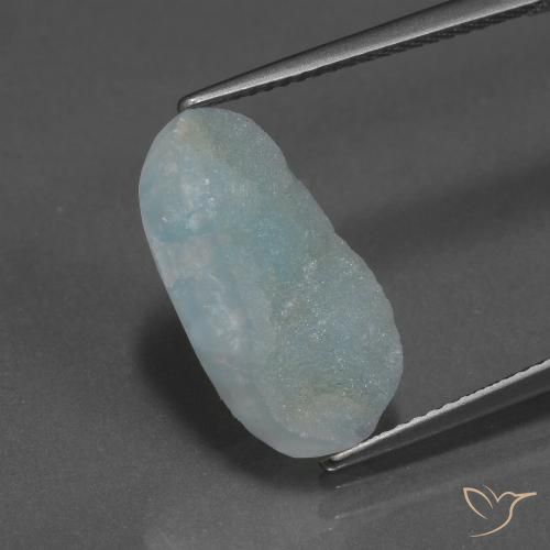 7.48ct Натуральный Светло-синий Гемиморфитовая друза, причудливая, Непрозрачный