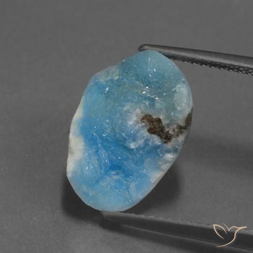 6.82ct Натуральный Электрический лазурно-синий Гемиморфитовая друза, причудливая, Непрозрачный