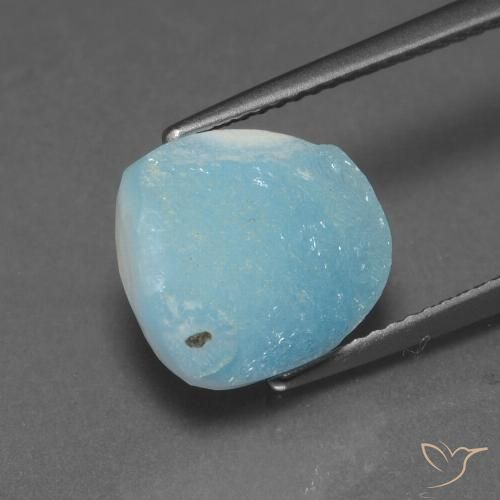 6.04ct Натуральный Светло-синий Гемиморфитовая друза, причудливая, Непрозрачный