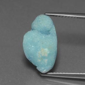 4.33 карата, натуральный Голубовато-зеленый Гемиморфитовая друза, Необычная форма, Непрозрачный