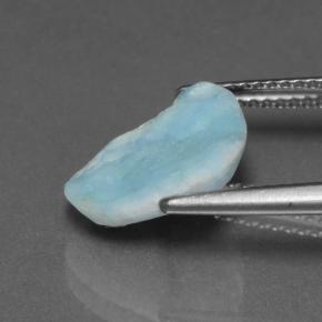 3.40 карата, натуральный Аква-синий Гемиморфитовая друза, Необычная форма, Непрозрачный