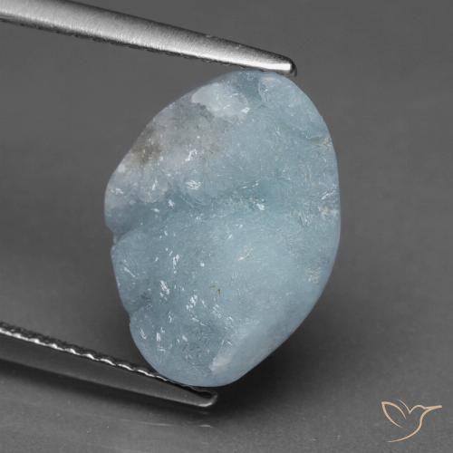 6.64ct Натуральный Светло-зеленовато-синий Гемиморфитовая друза, причудливая, Непрозрачный