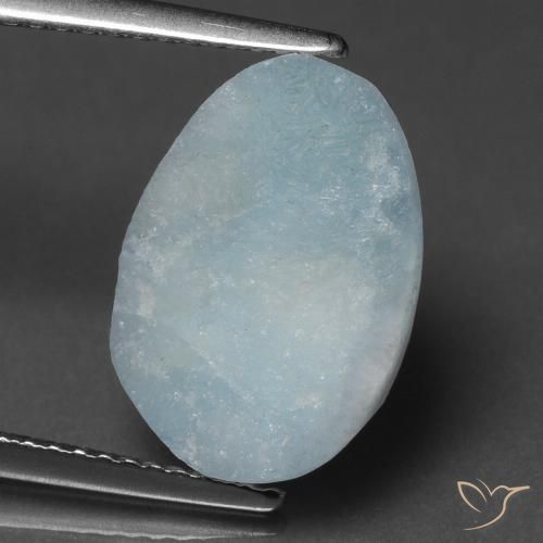 6.63ct Натуральный Светло-синий Гемиморфитовая друза, причудливая, Непрозрачный