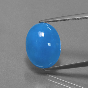 8.80 карата, натуральный Синий / Голубой Гемиморфит, Огранка Овал, Непрозрачный