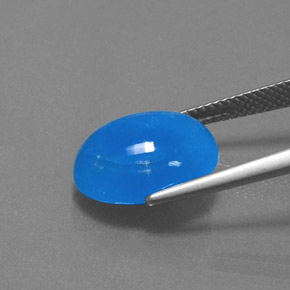 8.80 карата, натуральный Синий / Голубой Гемиморфит, Огранка Овал, Непрозрачный