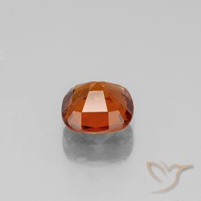 0.99 карата, натуральный Темно-оранжевый Гранат Гессонит, Подушка, VS-SI