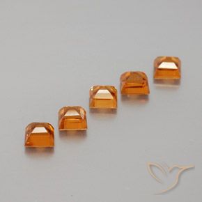 1.89 карата, натуральный Средний апельсин Гранат Гессонит, Квадрат, Чистота VS