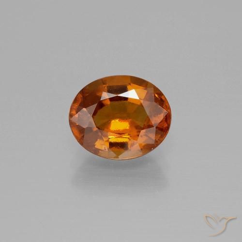 1.81ct Натуральный Средний апельсин Гранат Гессонит, Овал, Чистота VS