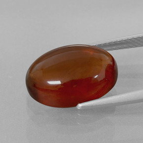 8.14 карата, натуральный Светло-коричнево-оранжевый Гранат Гессонит, Огранка Овал, Прозрачный