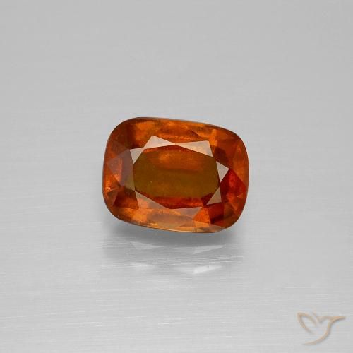 2.72ct Натуральный Средний апельсин Гранат Гессонит, Подушка, VS-SI
