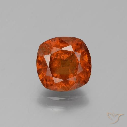 2.32ct Натуральный Красновато-оранжевый Гранат Гессонит, Подушка, SI