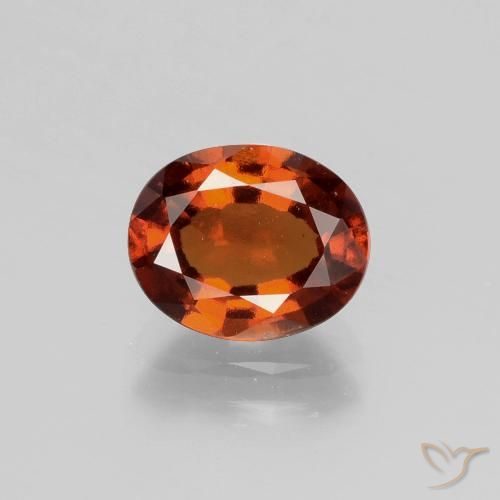 1.95ct Натуральный Средний апельсин Гранат Гессонит, Овал, Чистота VS