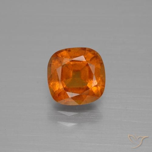 1.89ct Натуральный Средний апельсин Гранат Гессонит, Подушка, VS-SI