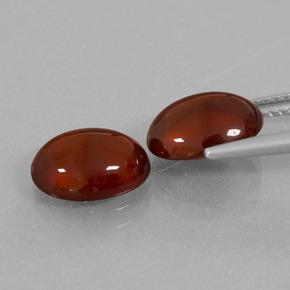 6.21 карата, натуральный Оранжевый Гранат Гессонит, Огранка Овал, Полупрозрачный