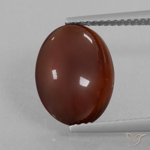 5.21ct Натуральный Теплый коричневый Гранат Гессонит, Овал, Полупрозрачный