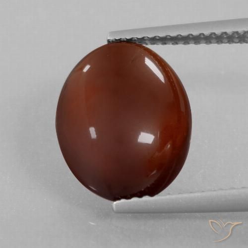 5.03ct Натуральный Теплый коричневый Гранат Гессонит, Овал, Полупрозрачный
