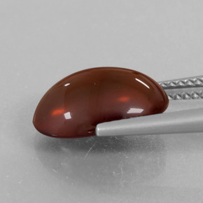 5.65 карата, натуральный Оранжевый Гранат Гессонит, Огранка Овал, Полупрозрачный