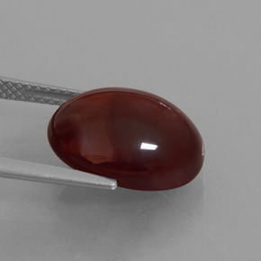 9.13 карата, натуральный Оранжевый Гранат Гессонит, Огранка Овал, Полупрозрачный
