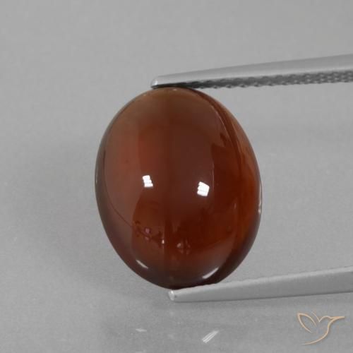 6.90ct Натуральный Средне-темно-коричневый Гранат Гессонит, Овал, Полупрозрачный