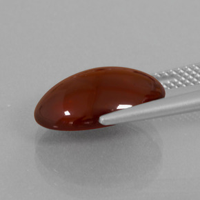 7.49 карата, натуральный Оранжевый Гранат Гессонит, Огранка Овал, Полупрозрачный