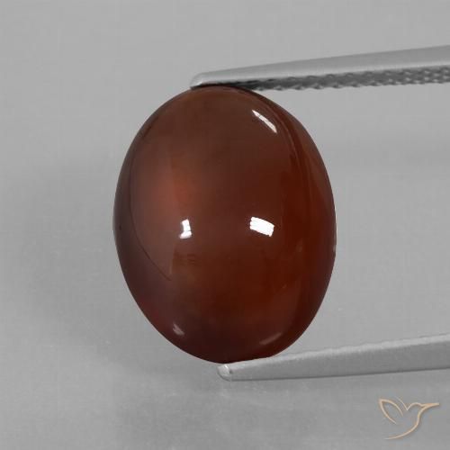 6.64ct Натуральный Красновато-коричневый Гранат Гессонит, Овал, Полупрозрачный