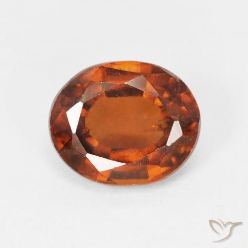 2.87ct Натуральный Medium Dark-Orange Гранат Гессонит, Овал, Чистота VS