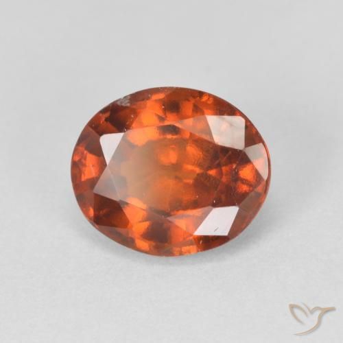 2.48ct Натуральный Medium Dark-Orange Гранат Гессонит, Овал, Чистота VS