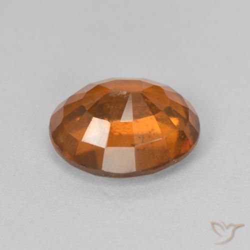 2.47 карата, натуральный Medium Dark-Orange Гранат Гессонит, Овал, VS-SI