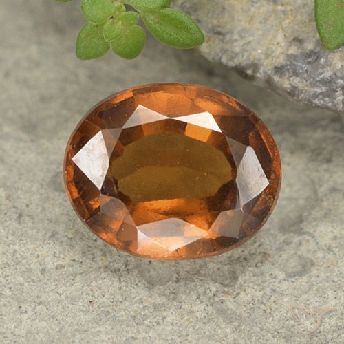 2.48ct Натуральный Средний апельсин Гранат Гессонит, Овал, Чистота VS