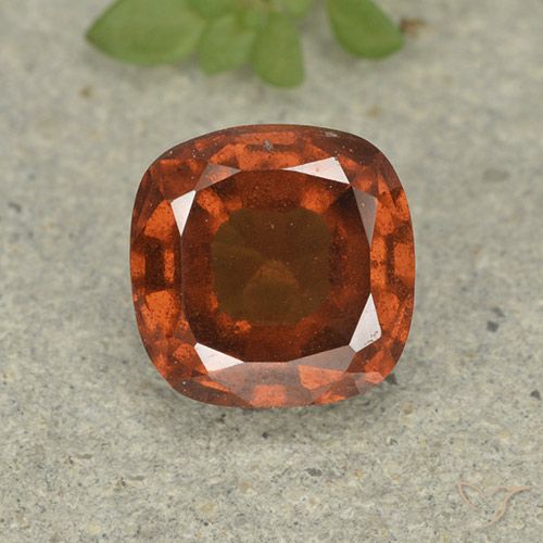 1.87ct Натуральный Янтарный Апельсин Гранат Гессонит, Подушка, Чистота VS
