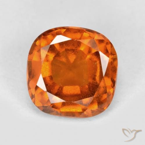 1.79ct Натуральный Средний апельсин Гранат Гессонит, Подушка, Чистота VS