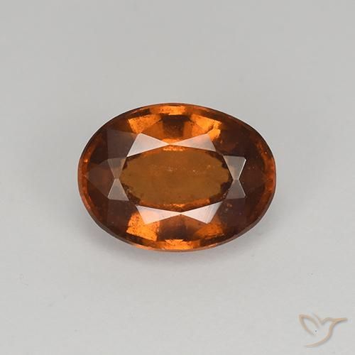 1.60ct Натуральный Имбирный пряник коричневый Гранат Гессонит, Овал, Чистота VS