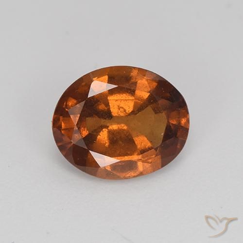 2.21ct Натуральный Имбирный пряник коричневый Гранат Гессонит, Овал, VS-SI