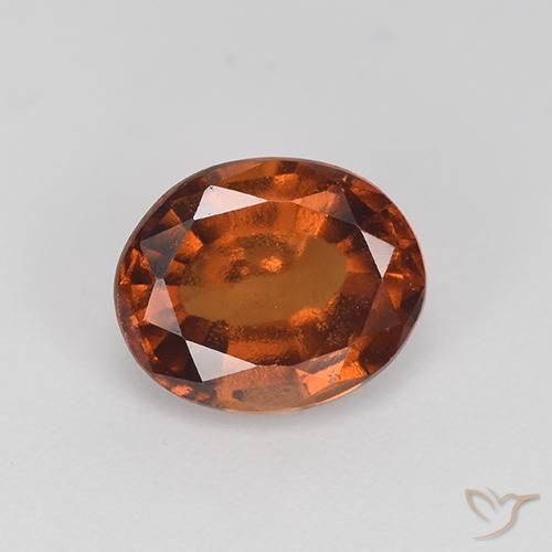 2.55ct Натуральный Коричневый Гранат Гессонит, Овал, VS-SI
