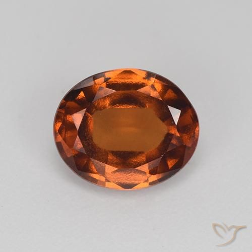2.12ct Натуральный Теплый коричневый Гранат Гессонит, Овал, Чистота VS