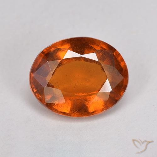 2.72ct Натуральный Красновато-оранжевый Гранат Гессонит, Овал, VS-SI