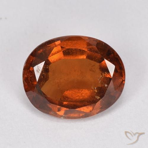 2.32ct Натуральный Красновато-оранжевый Гранат Гессонит, Овал, VS-SI