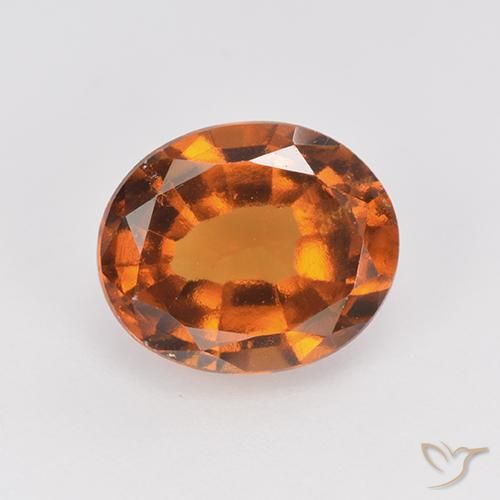 2.39ct Натуральный Темно-оранжевый Гранат Гессонит, Овал, Чистота VS
