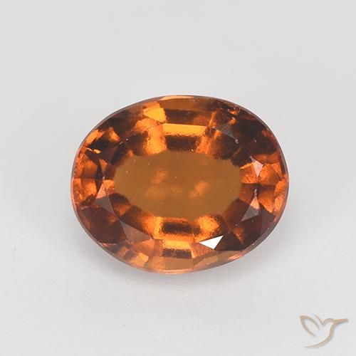 1.69ct Натуральный Янтарный Апельсин Гранат Гессонит, Овал, VVS-VS