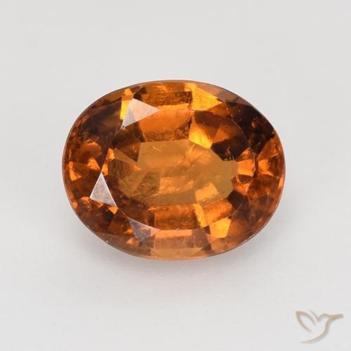 1.73ct Натуральный Желтовато-оранжевый Гранат Гессонит, Овал, VS-SI
