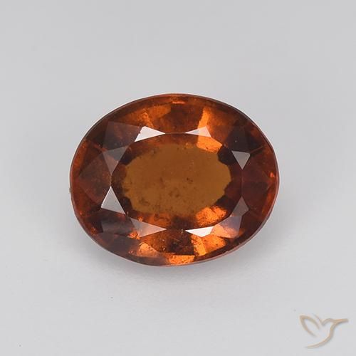 2.72ct Натуральный Красновато-коричневый Гранат Гессонит, Овал, VS-SI