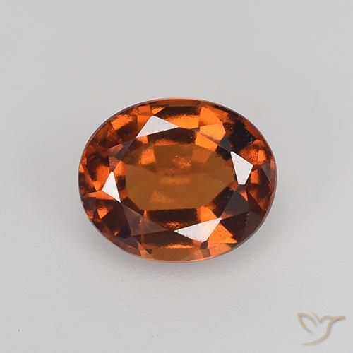 1.83ct Натуральный Янтарный Апельсин Гранат Гессонит, Овал, VVS-VS